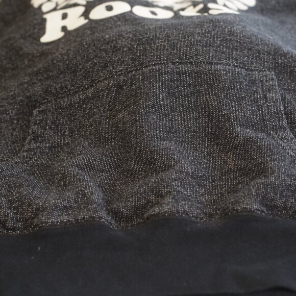 Roots Canada Black Hoodie Hooded Seatshirt Size Medium - Picture 8 of 9